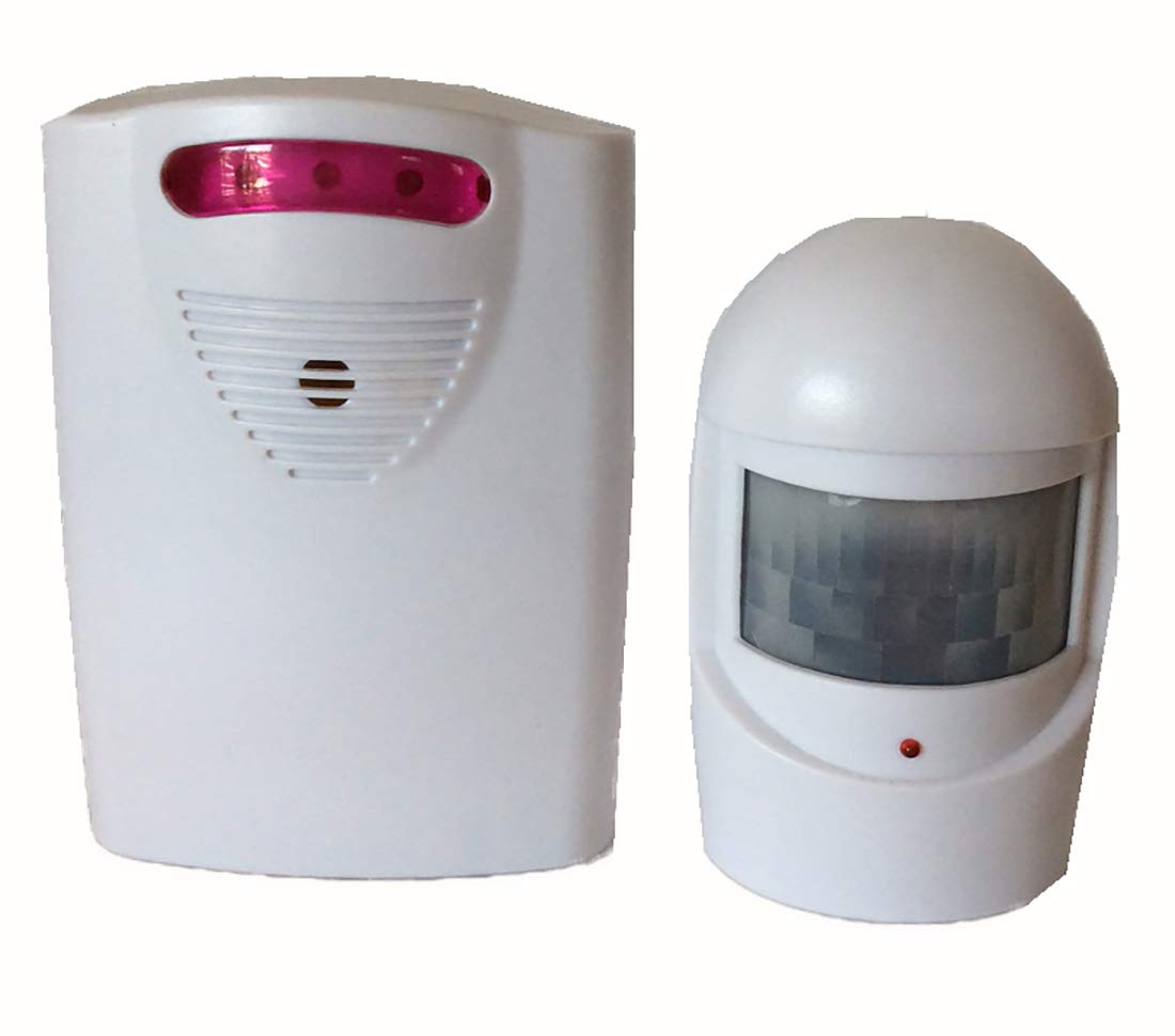 Bunkerhhill Wireless Motion Sensor Driveway Alert System 30 ft 40 Degrees