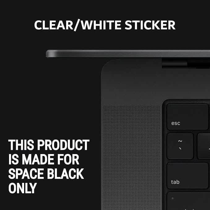 Synerlogic (2pcs) Mac OS Shortcuts Sticker | Keyboard Stickers for macOS | No-Residue Laminated Vinyl MacBook Cheatsheet for Laptop | MacBook
