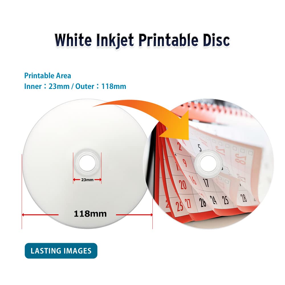 Optical Quantum BD-RE 2X 25GB Blu-Ray White Inkjet Printable 10-Pack
