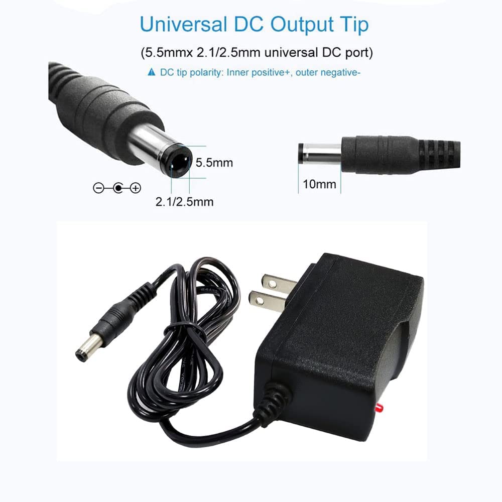 3V 1Amp Power Adapter Supply 100-240 AC to DC 3Volt 1000mA 5.5mmx 2.5mm Plug 3V 1A AC/DC Power Supply Transformer