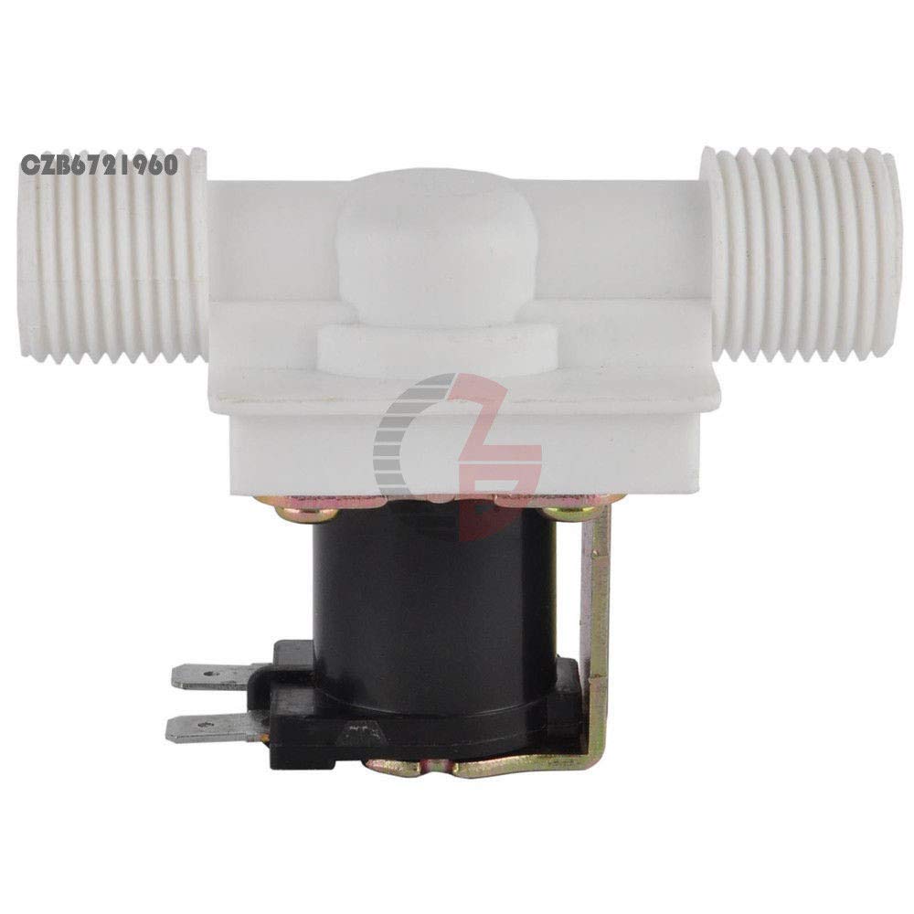 1/2" N/C Magnetic Electric Solenoid Valve Water Air Inlet Flow Switch DC 12V