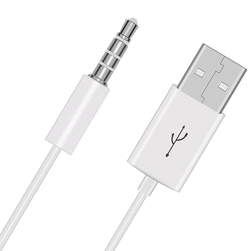 3.5mm Replacement USB Charger Cable Cord For Beats By Dre Studio Wireless headphones(White)