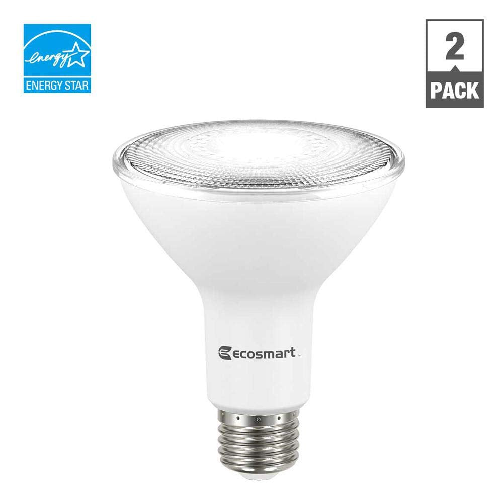 EcoSmart 75-Watt Equivalent PAR30 Dimmable Flood Energy Star LED Light Bulb Daylight (2-Pack)