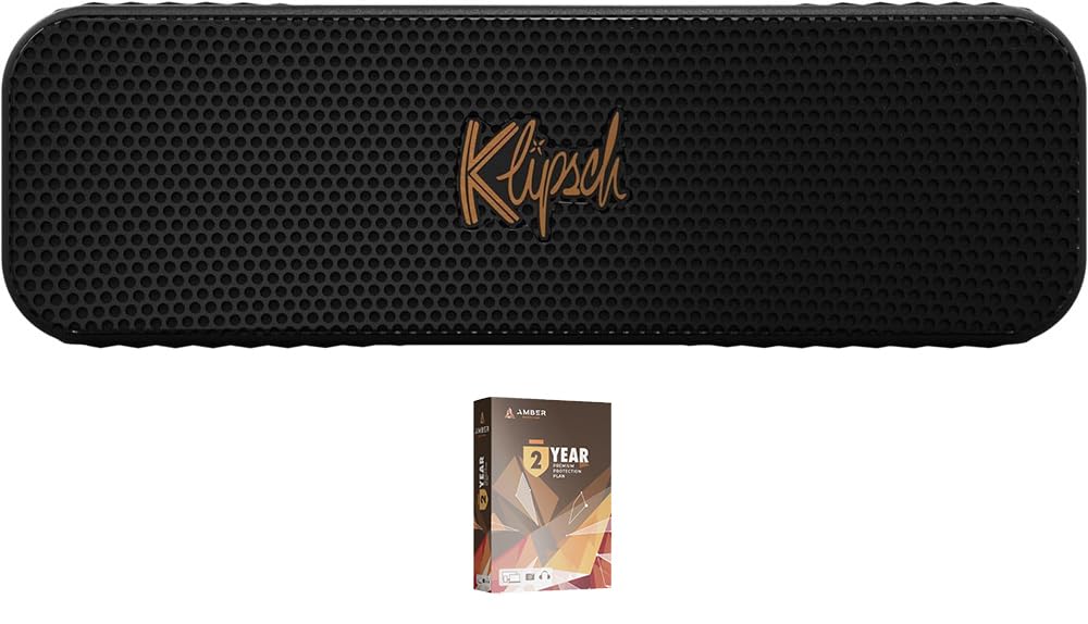 Klipsch KLIPSCH-Detroit Portable Bluetooth Speaker with Full Range Audio and a 2 Year Amber Protection Plan (2023)