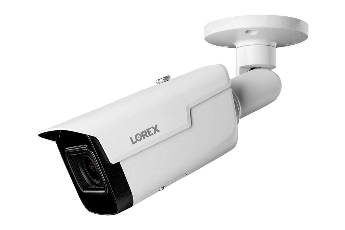 Lorex LNB9292B 4K (8MP) Motorized Varifocal Smart IP Black Security Camera with 4X Optical Zoom and Real-Time 30FPS Recording, 150ft Night Vision