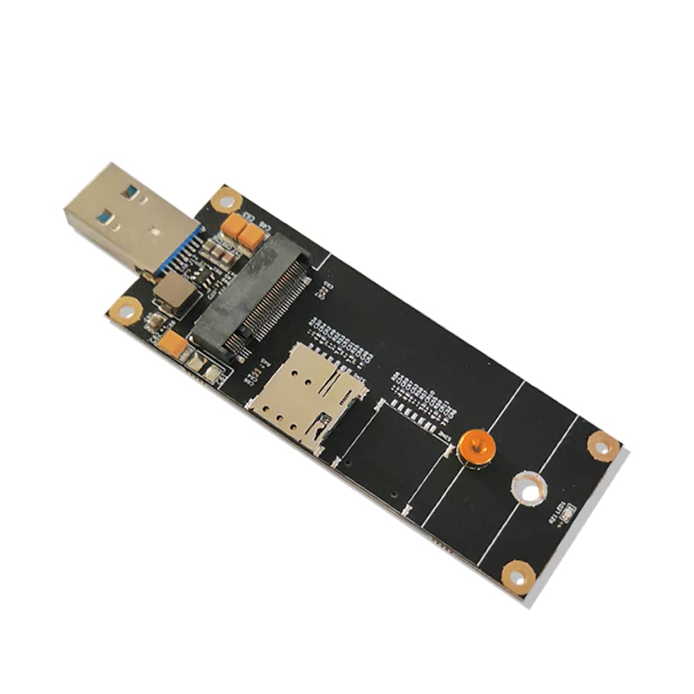 EXVIST 4G LTE Industrial M.2(NGFF) to USB3.0 Adapter W/Nano SIM Card Slot Work with 4G LTE Module Like Quectel EM05 EM06 etc. Applicable for M2M & IoT
