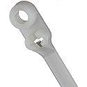 Thomas & Betts TY534M Cable Tie, Nylon, 40 lb., 6", #8 Mounting Hole, Natural (Pack of 100)