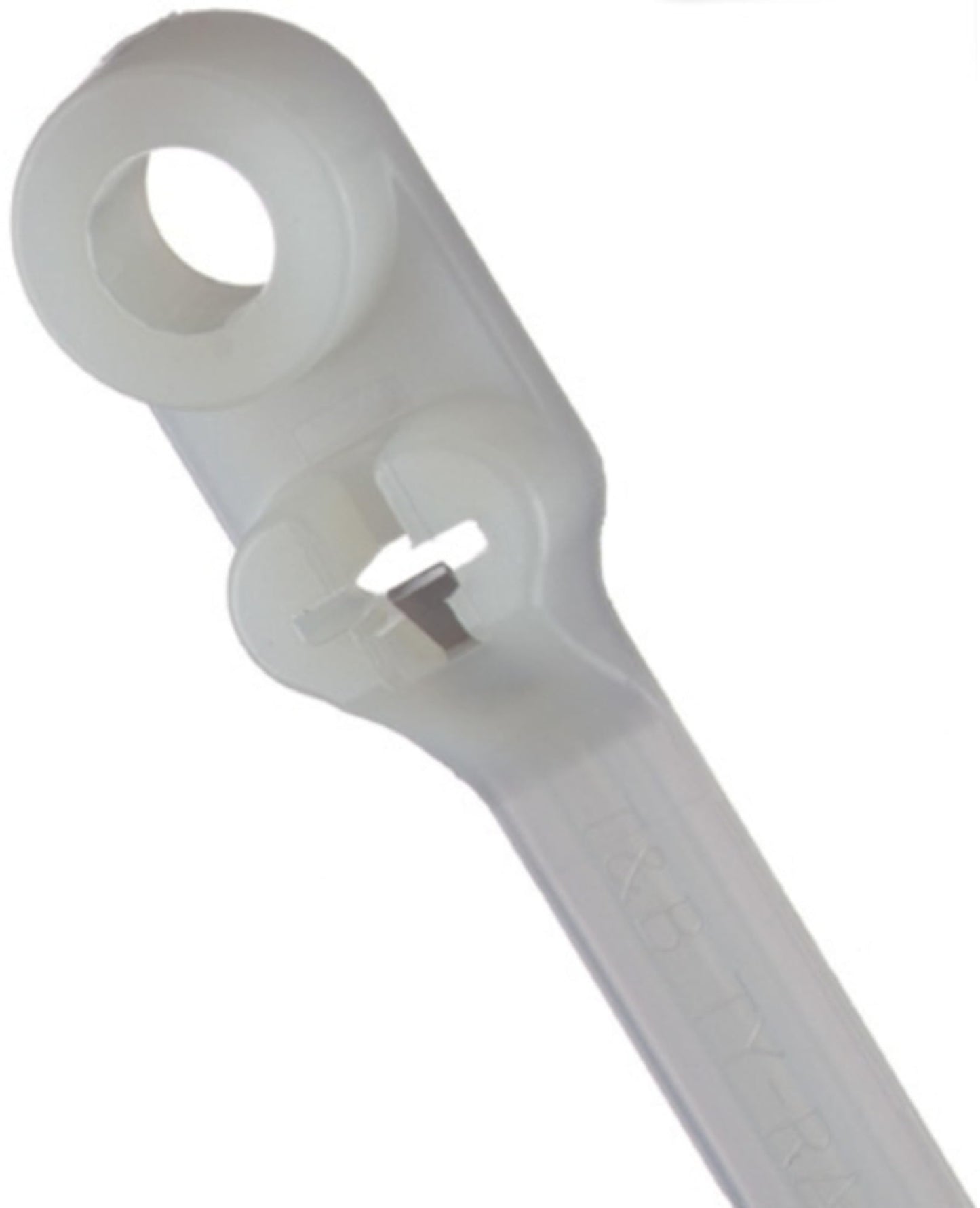 Thomas & Betts TY534M Cable Tie, Nylon, 40 lb., 6", #8 Mounting Hole, Natural (Pack of 100)