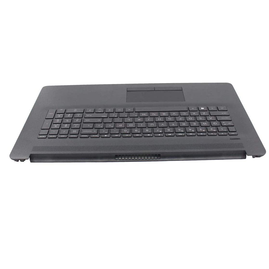 Laptop Palmrest Upper Case Touchpad with Keyboard Touchpad for HP 17BY 17-by 17-CA Compatible with Part Number 6070B1308103 L22750-001 Grey
