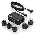 250W Conversion Plug, International Travel Converter with 2 USB and 2 USB-C Ports, lowering 220V to 110V for 100V-240V Areas and Different Countries…