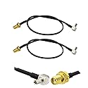 CORONIR TS9 to SMA Female External Antenna Adapter 12'' Cable Pigtail for USB Modems, Hotspots & Routers - Pack of 2