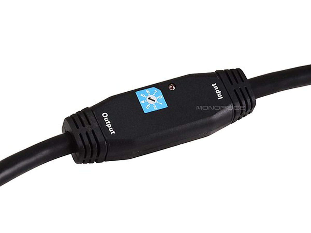 Monoprice 75ft 26AWG CL2 Standard HDMI Cable w/ Built-in Equalizer - Black