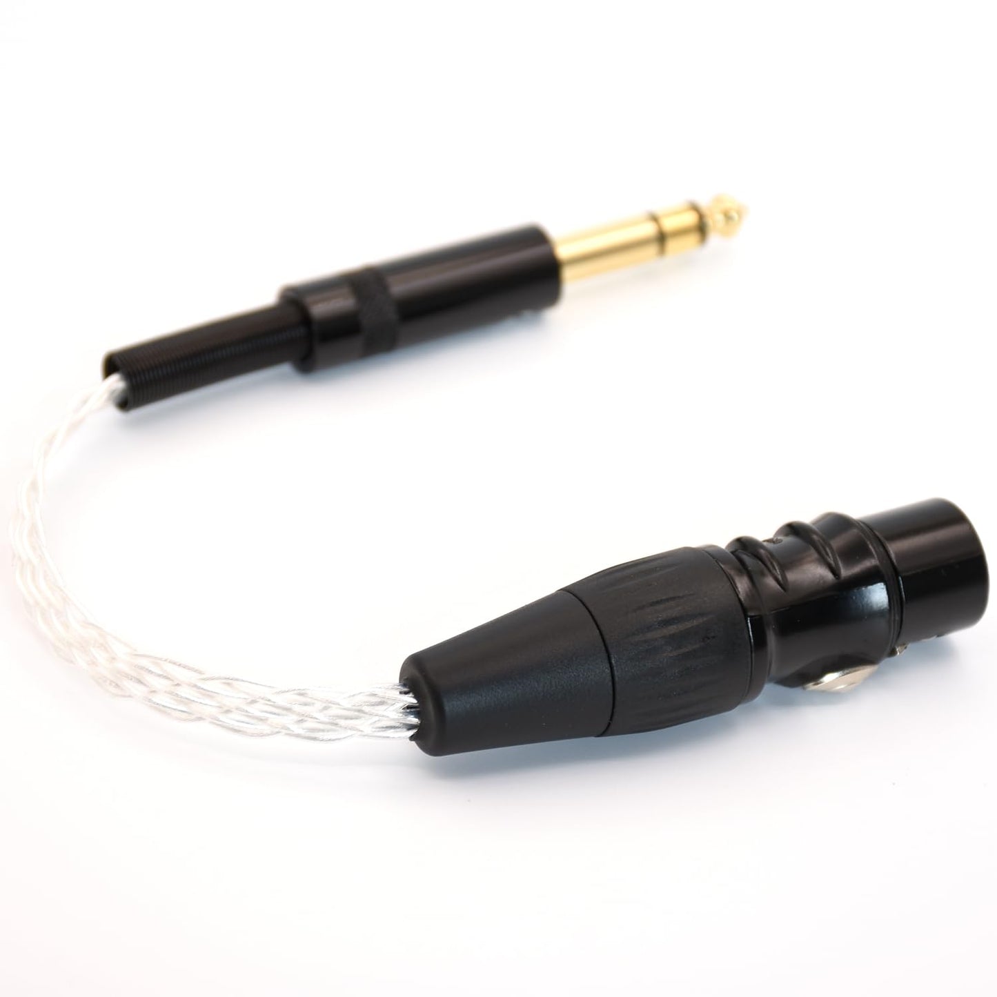 GAGACOCC 8 Cores Braid Pcocc Silver Plated 1/4 Male 6.35MM XLR 4 Pin Female Balanced Audio Cable
