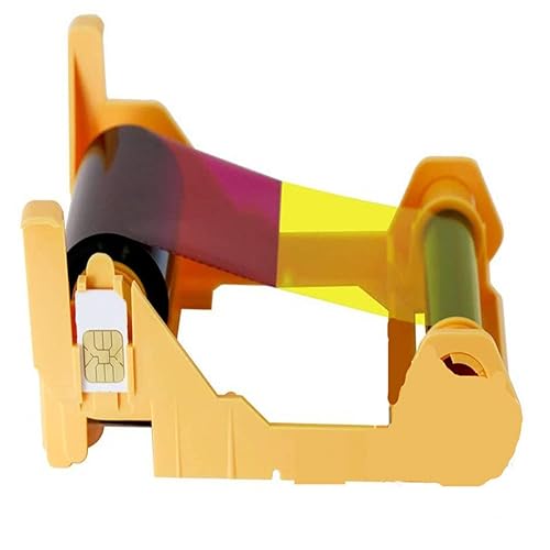 800011-140 YMCKO Color Ribbon Compatible for Zebra ZXP Series 1 ZXP1 Card Printer 100 Prints 800011-140 Ribbon