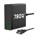 USB C Charger Block, 780W 10 Port Charging Station USB Charger Block Double 120W Gan Laptop Fast Charging Compatible with MacBook Air/Pro, iPhone