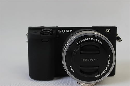 Sony A6400 Case, BolinUS Fullbody Ultra-Thin Lightweight Rubber Soft Silicone Housing Case Bag Cover for Sony Alpha A6400 (Black)