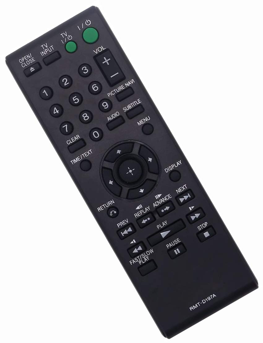 RMT-D197A Remote Control Replacement for Sony DVD Player