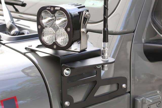 Fabtech FTS24298 Antenna Bracket Kit Fits Jeep Wrangler