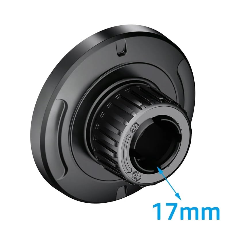 ThtRht Car Phone Holder Mount Replacement Magnetic Base with 17mm Ball Head Socket Joint for iPhone Magsafe Case 15 14 13 12 Cell Phone Clip Rotation