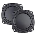 SiyphuNing 2 Pack 4 Inch 105mm Woofer Vibrating Membrane Iron Rubber Vibration Diaphragm Plate Replacement Passive Radiator Film for Bass Speaker