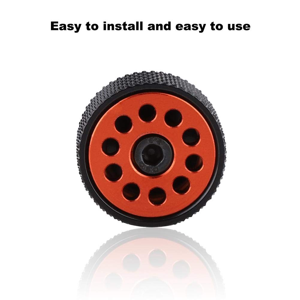 Air Exhaust Fitting, Manual and Automatic G 1/4" Water-Cooled Adjustable Air Evacuation Valve for Computer Water Cooling System(Black+Red)