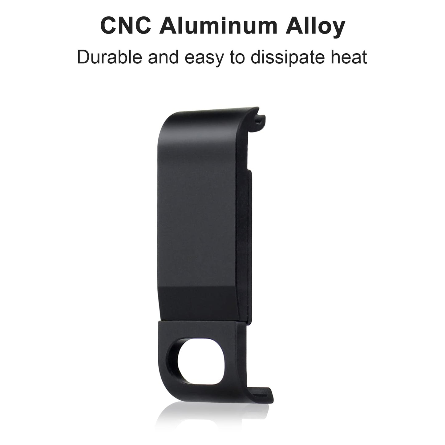 GEPULY Aluminum Replacement Battery Cover Side Door for GoPro Hero 8 Black - Charging Without Removing The Battery Door Cover Accessories Accessory