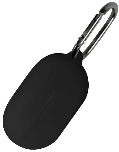 Geiomoo Silicone Case for Beats Solo Buds, Protective Cover with Carabiner (Black)