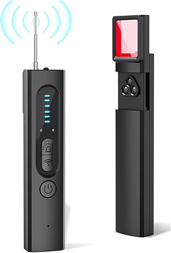 OVWE Hidden Camera Detectors,Spy Camera Detector,Hidden Bug and GPS Tracker Finder, Privacy Protector, 5 Levels Sensitivity 4 Modes, 25H Working Time