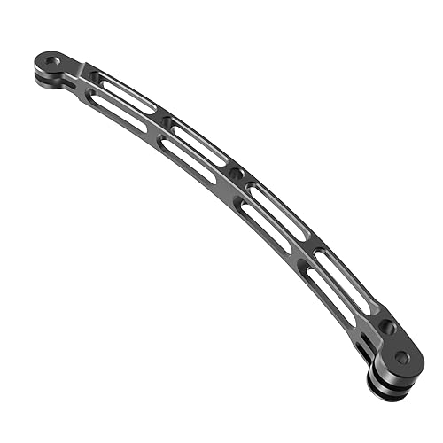 for Go Pro 11 Extension Bar Camera Mounts Clamps, Aluminum Riding Helmet Stick Extension Arm Mount for DJI Action 3 Extension Arm Bracket (200mm)