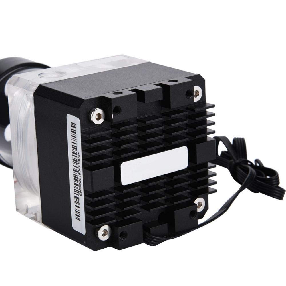 650L/H Mini Water Cooling Pump 0.6A 7V 12cm/ 4.72in, 17cm/ 6.69in Computer Pump 3.5 Meters Pump Head Fast Heat Dissipation Multi-Level Cool (12cm