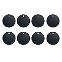 BGJRBY Mount Metal Plate?8Pack? for Magnetic Car Mount Phone Holder with Full Adhesive for Phone Magnet, 8 X Round (Black)