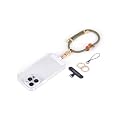 project-cb Cell Phone Wrist Strap 1, Tether Tab 2,Key Ring×2,Adjustable Phone Wristlet Strap 20cm-40cm,Hand Lanyard,Keychain(Green-G)