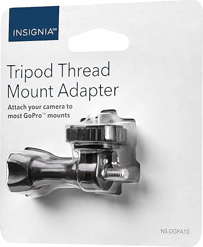 Insignia Tripod Thread Mount Adapter for Most GoPro Mounts NS-DGPA10