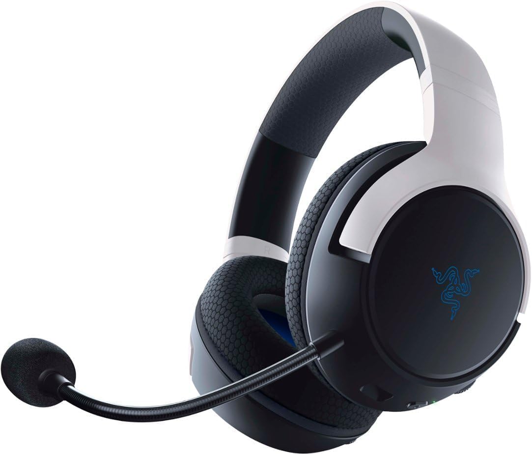 Razer Kaira Dual Wireless Gaming Headset for PlayStation 5 / PS5, PC, Mobile, PS4: Triforce 50mm Drivers - HyperClear Cardioid Mic - 2.4GHz