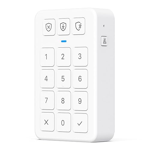 X-Sense Smart Security Keypad, Security Kit AS05/AS08 Accessory, Easy Mode Switching with Panic Button, Includes Batteries and Compatible with Alexa
