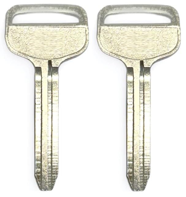 Set of Two Metal Key Blank TR47-X217 for Toyota Pontiac Vibe, 4-Runner, Camry, Celica Coupe, Corolla, Pickup, RAV-4, Sienna, Solara, Supra, Tacoma