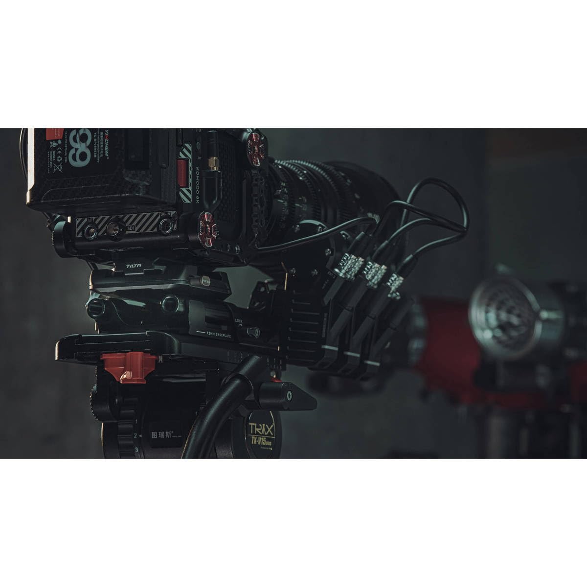 Tilta 15mm LWS Arca Manfrotto Dual Baseplate Compatible w Standard Dovetails | Film Making | Snap-in Design | Titanium Gray TA-DBPK-B