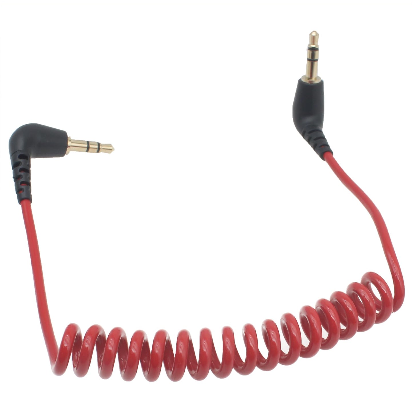SYCZIOHU 1 Pcs Camera Microphone Cable 3.5mm TRS Male Audio Mic Cord for Interviews and Music Recording (Red)