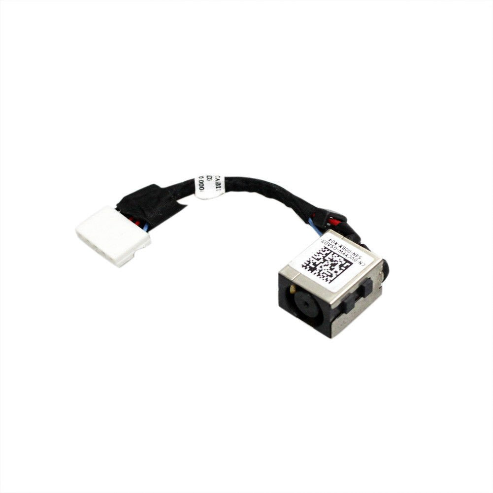 New AC DC Jack Power Plug in Charging Port Connector Socket with Wire Cable Harness Replacement for Dell Latitude E7270 E7470 P/N: VCYYW 0VCYYW