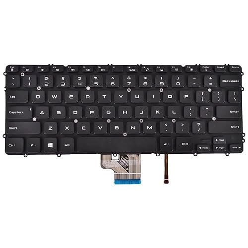 DBParts Backlit Keyboard for Dell Precision M3800 Series XPS 15(9530) Series XPS 15-9530 Series Laptops - Replaces HYYWM