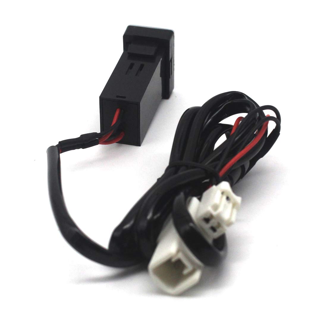 Disscool Dual USB Power Socket for Toyota QC3.0, Quick Charge Car Charger USB Adapter for Smartphone/iPad/PDA and More,Max 6.4A Output (32 * 20mm)