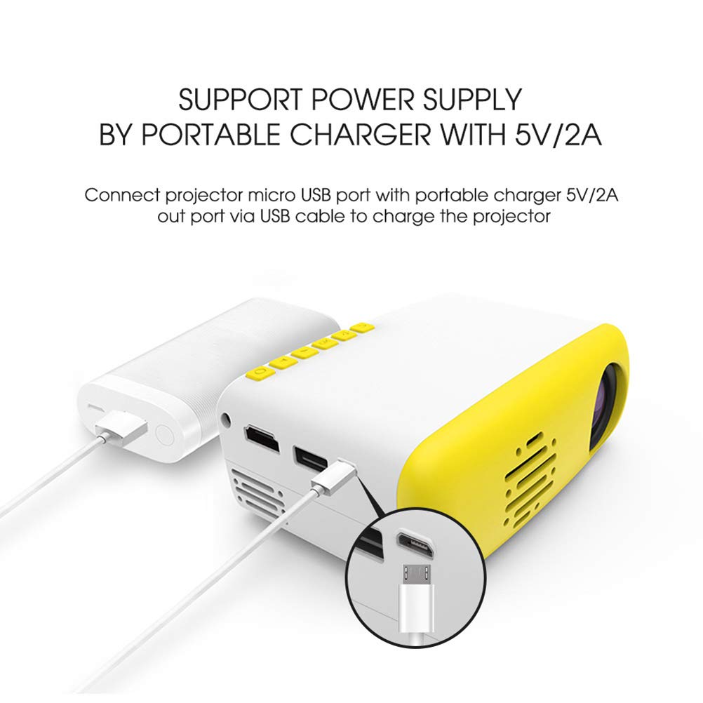 Mini Projector LED Portable Projector Pocket Projector Home Theater Projector Great Gift for Kids