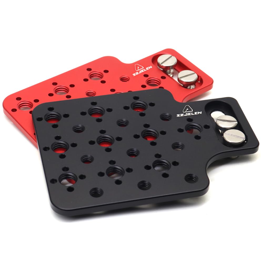 SZJELEN Camera 3/8” Universal Extension Side Plate for Camera Monintor, Compatible with All Camera Models,ARRI Camera Expansion Side Panel,Camera