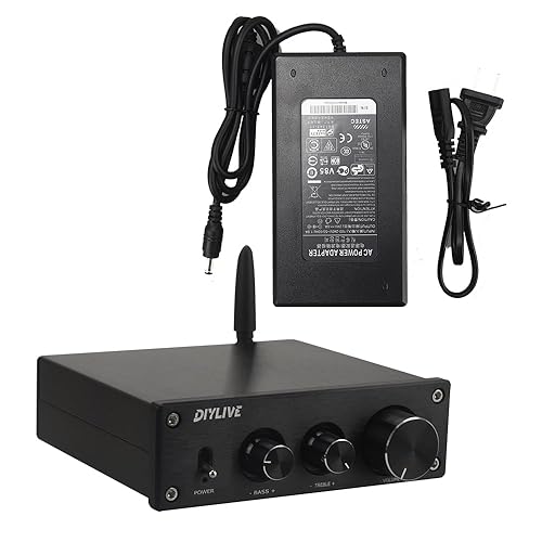 HIFIDIY LIVE BT21 TPA3116D2 Bluetooth 5.0 2.1 Channel Subwoofer Power Amplifier Board 50W×2+100W REBLE Bass Note Tuning AMP DC12V-24V (Amplifier BT21