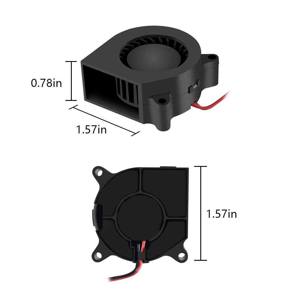 Dorhea 40mmx40mmx20mm Cooling Fan 12V 4020 Blower DC Brushless Cooling Fan for Cooling 3D Printer Extruder Hotend- High Speed