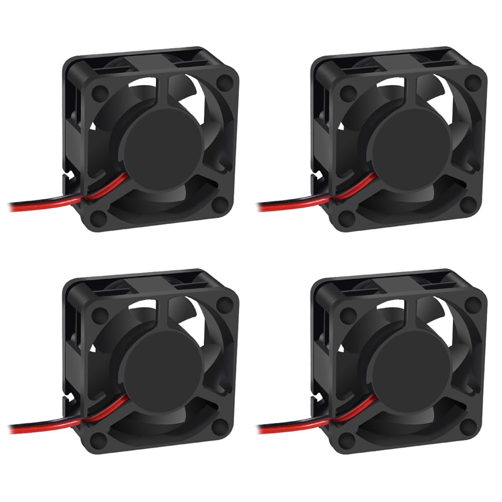 4PCS 40x20mm 3D Printer Fan Brushless 4020 DC 12V 40mm Cooling Fan 40x40x20mm for Cooling 3D Printer Pro Hotend Extruder/Inverte and Storage Equipment