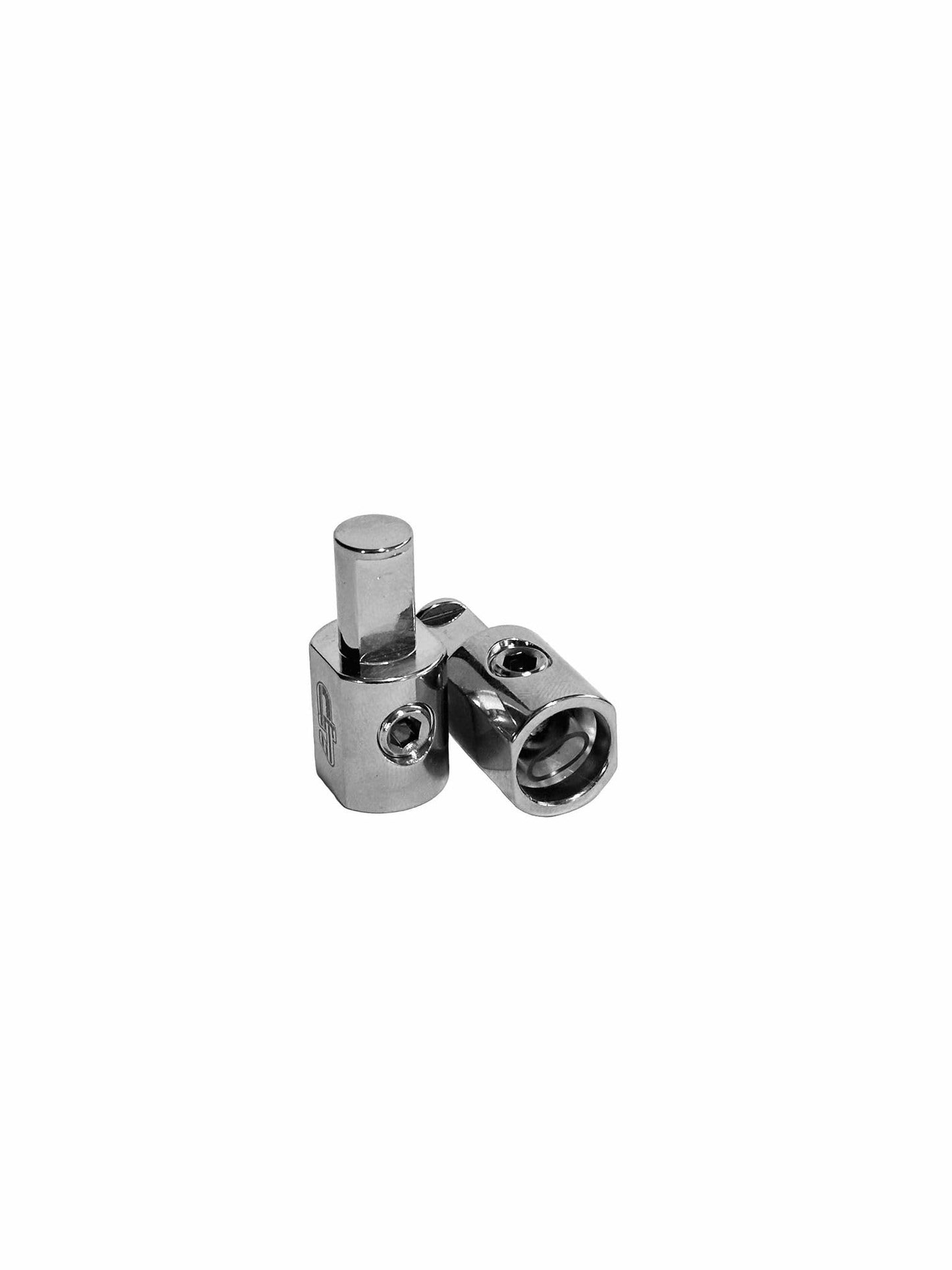 Droppin HZ Car Audio Pair of 1/0 0 Gauge to 1/0 0 Gauge Amp Input Reducers - Heavy Duty Aluminum Material for Reliable Audio Connections - Compact