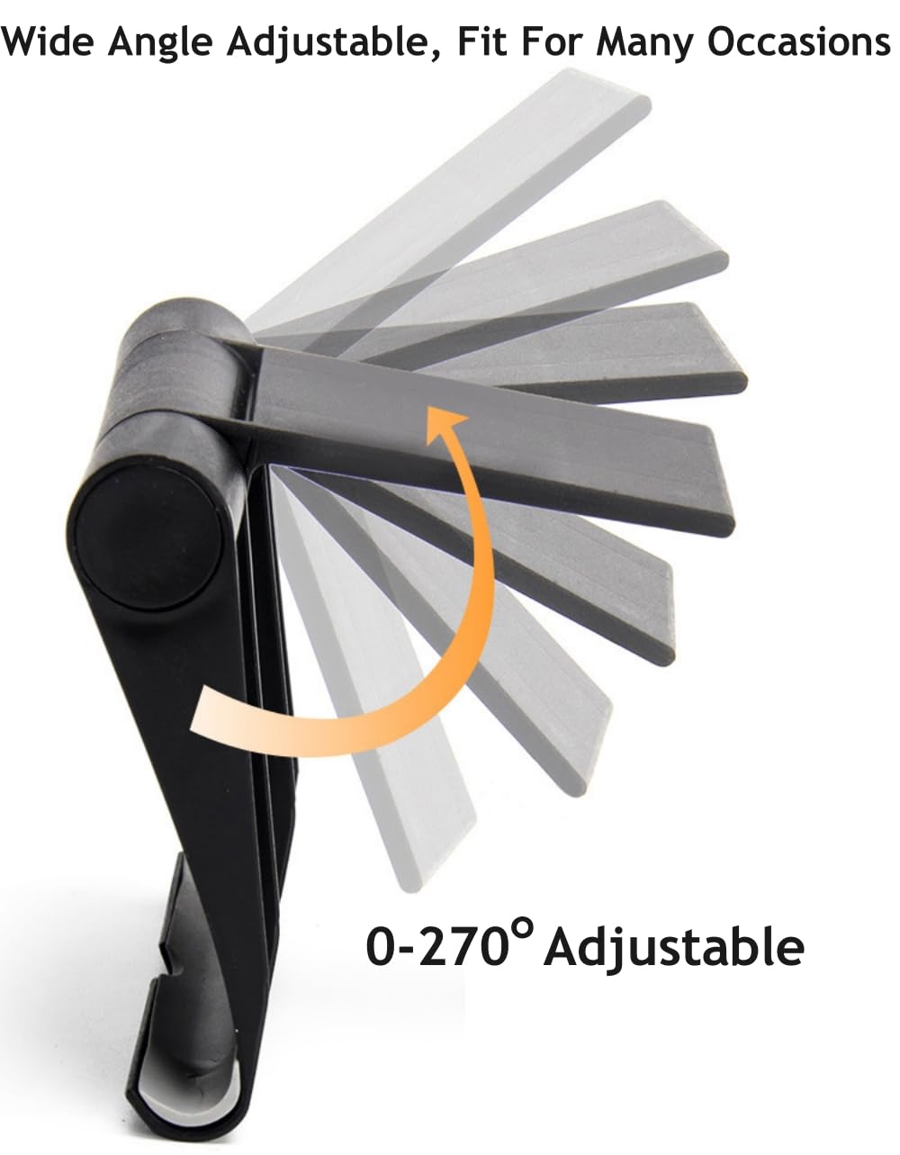 JUSDIQIR Cell Phone Stand for Desk Foldable Cell Phone Holder Desk Tablet Holder Mobile Phone Dock, Multi-Angle Universal Adjustable Tablet Dock