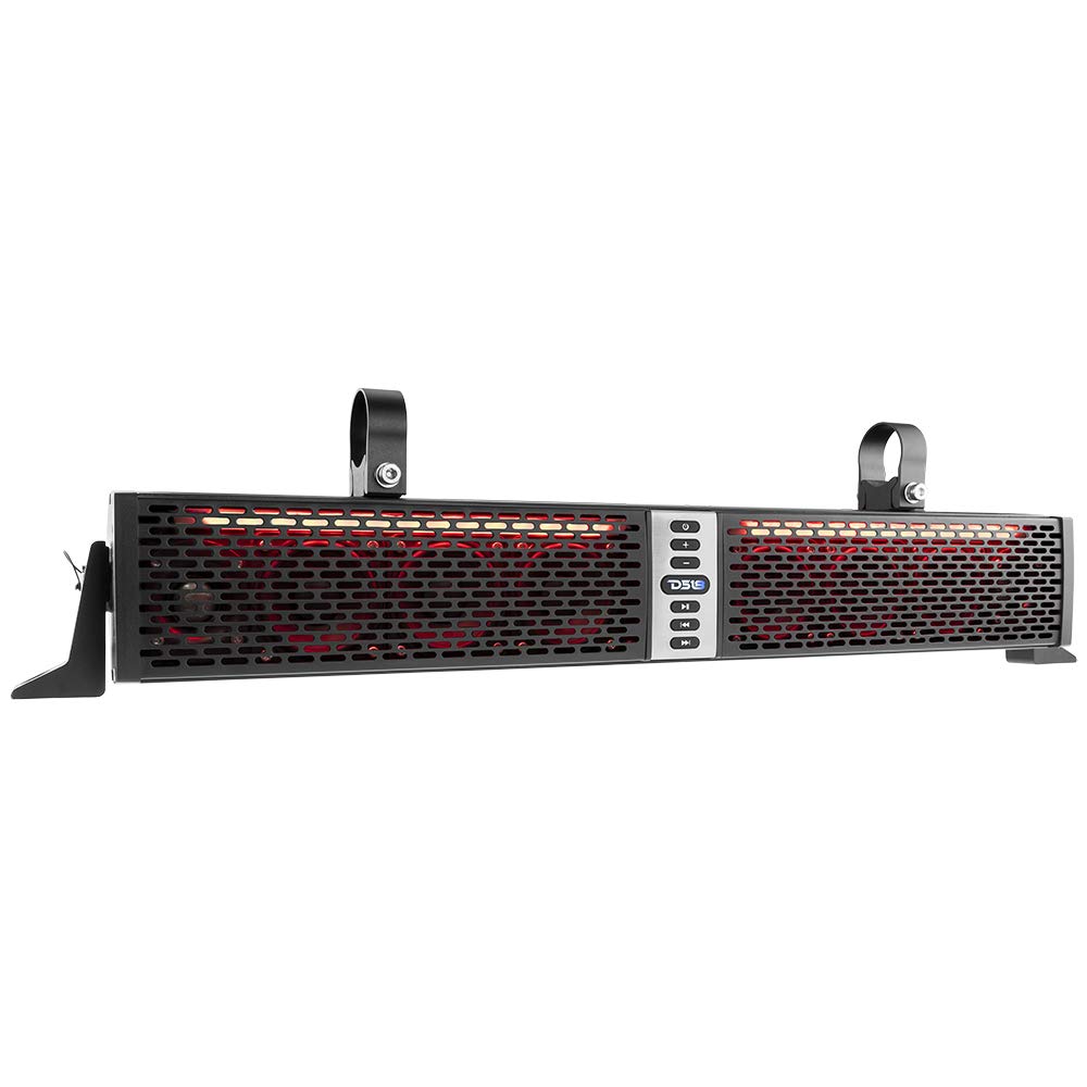 DS18 SBAR 30" 2-Way Sound Bar Waterproof Speaker with Integrated RGB Lights and Bluetooth System-320 MAX, 160 Watts RMS - Ideal for ATV, UTV, Jeep
