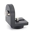 SZJELEN 1/4 " to 3/8" ARRI Threads Mount Right Angle Extended Video Monitor Mounting Bracket for Wireless Mic Receiver,Cheese Plate,Camera Cage